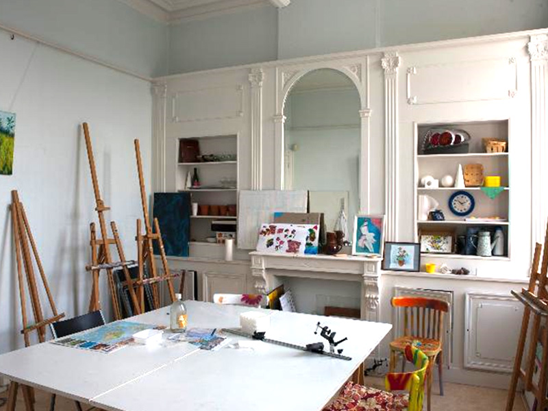 Une des anciennes chambres réaménagées