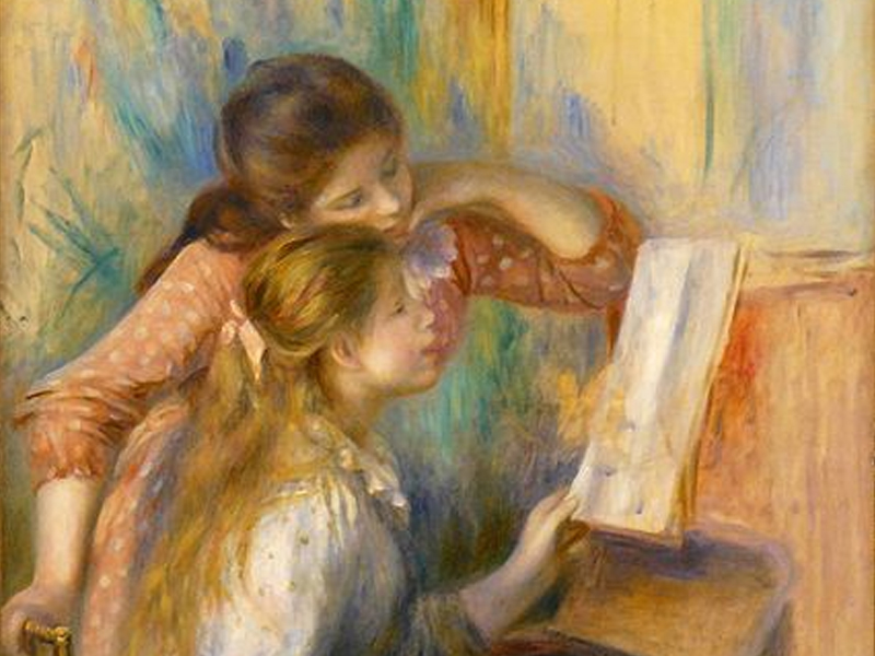 Jeunes filles au piano