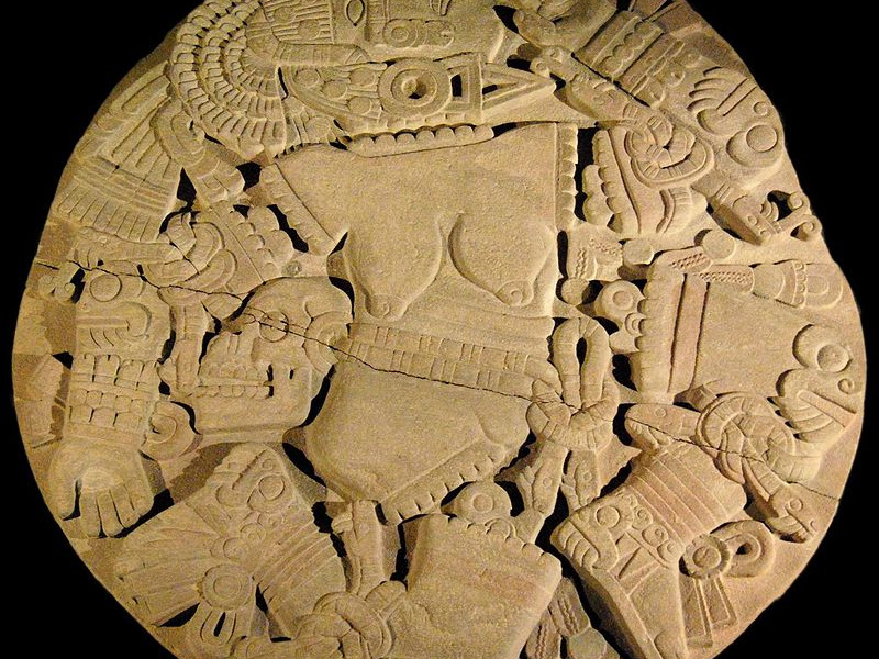 monolito de la Diosa Lunar Coyolxauhqui