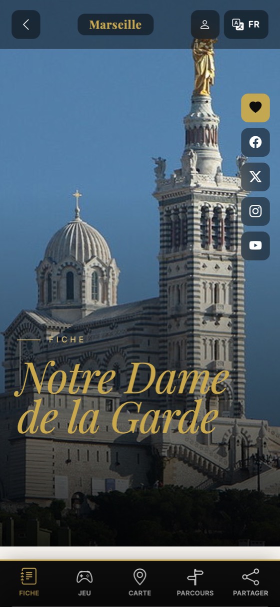 Une vraie fiche de Marseille, sur un téléphone